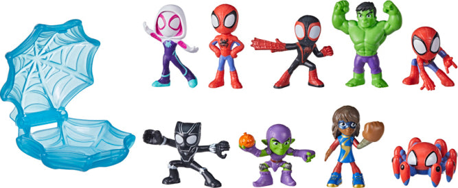 Marvel Spidey and His Amazing Friends Webs Up Mini Action Figures