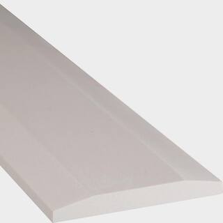 MSI White Double Threshold 5 in. x 36 in. Polished Marble Floor and Wall Tile (1 sq. ft.Each) THD2WH5X36DHL