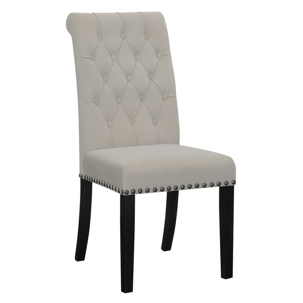 Nantucket Upholstered Tufted Back Dining Chairs (Set of 6)