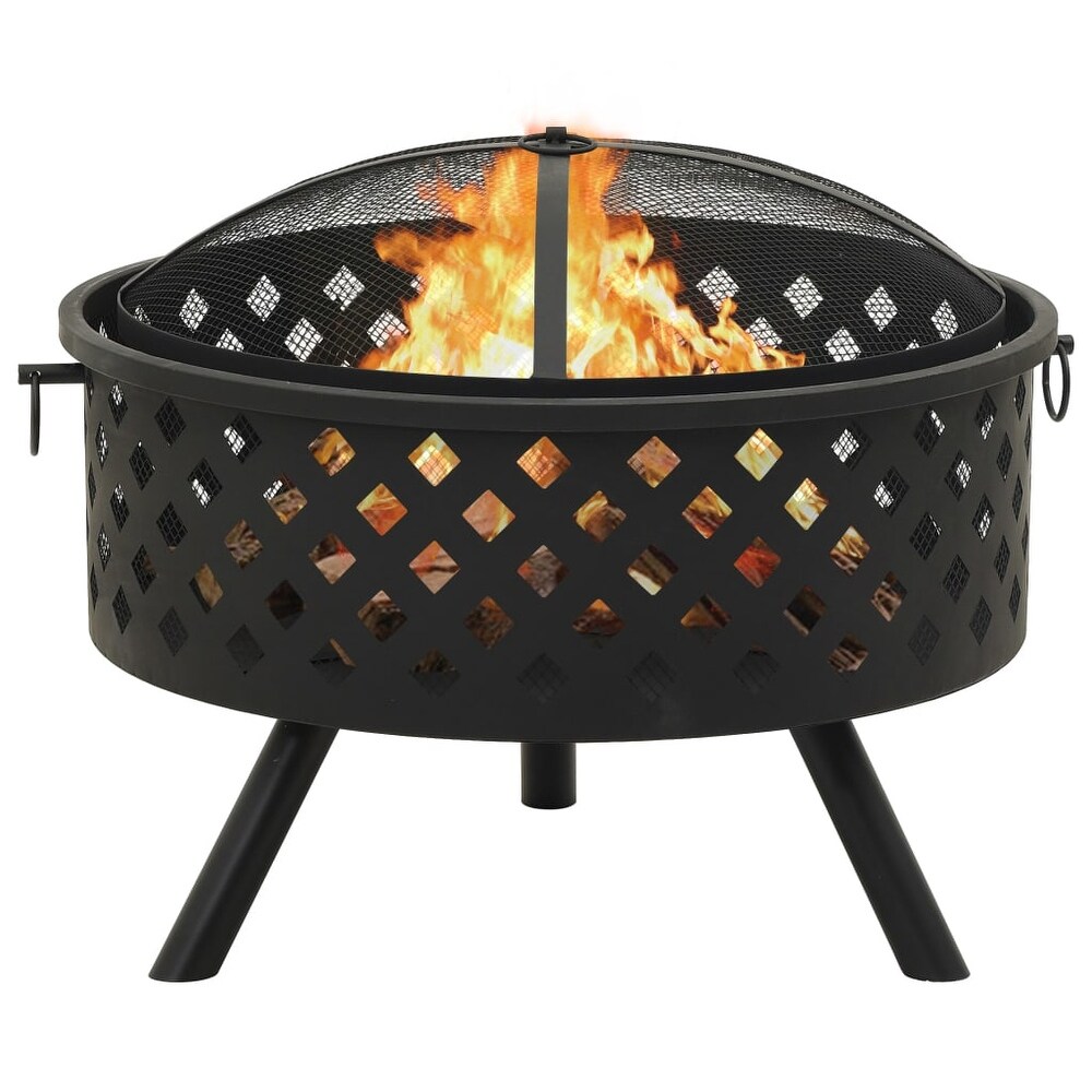 vidaXL Fire Pit with Poker 26.8\