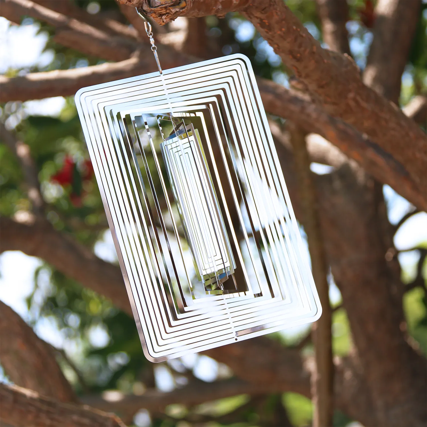 Wholesale Reusable Metal Wind Spinners Wind chimes Owl Birds Sun Goddess Wind Spinner Crystal Ball For Outdoor Garden Decoration