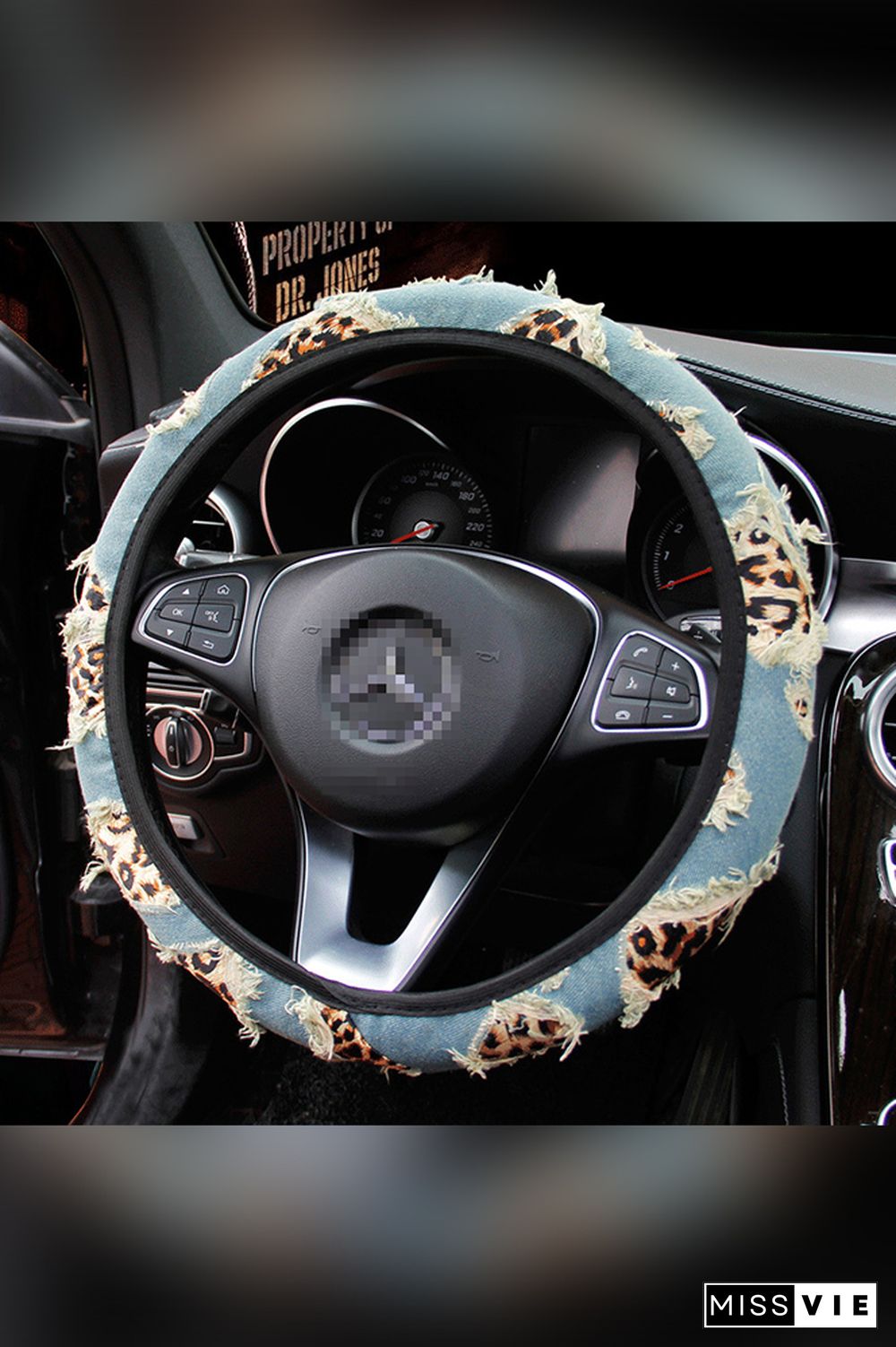 Leopard Print Steering Wheel Cover MOQ 5pcs