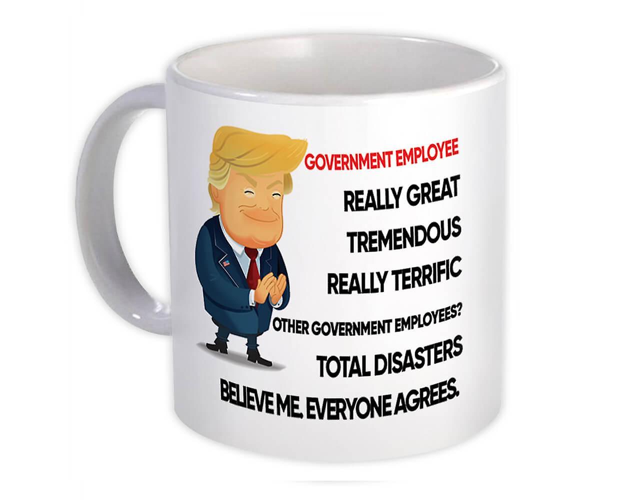 Gift Mug: GOVERNMENT EMPLOYEE Fun Trump Christmas