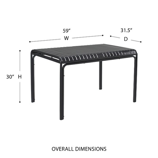 Otis Outdoor Table in Black