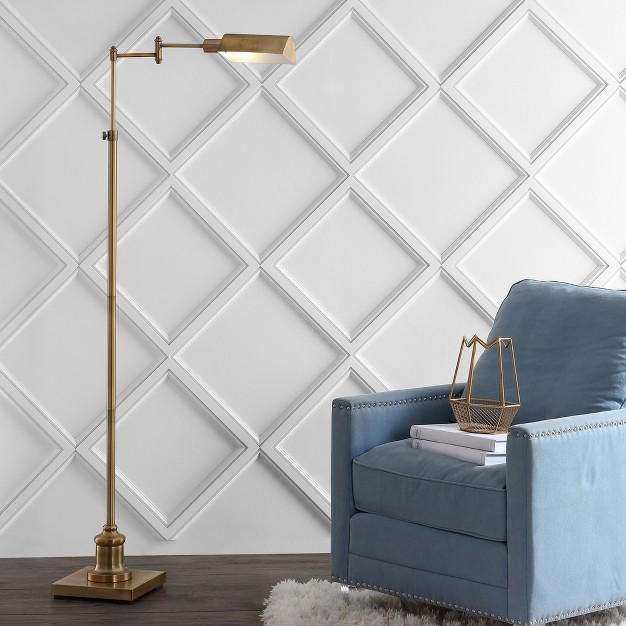 Briggs Floor Lamp Brass Gold Safavieh