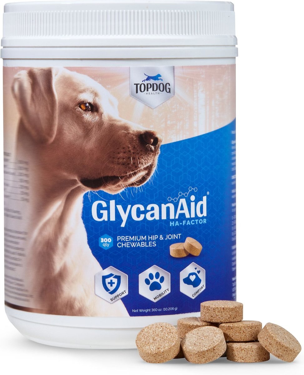 TopDog Health GlycanAid HA Factor Hip and Joint Chewables Dog Supplement