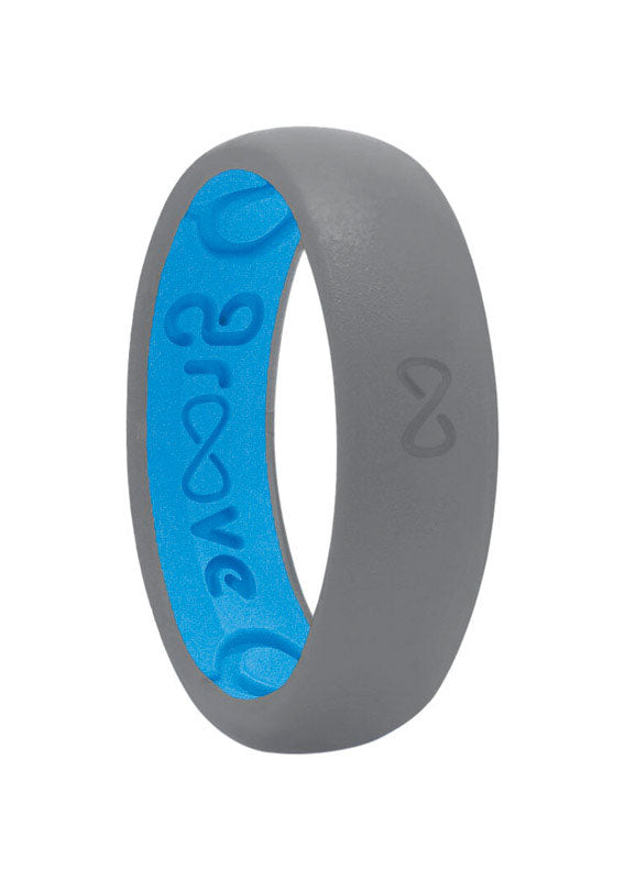 RING GRV THIN GRY/BLU 5