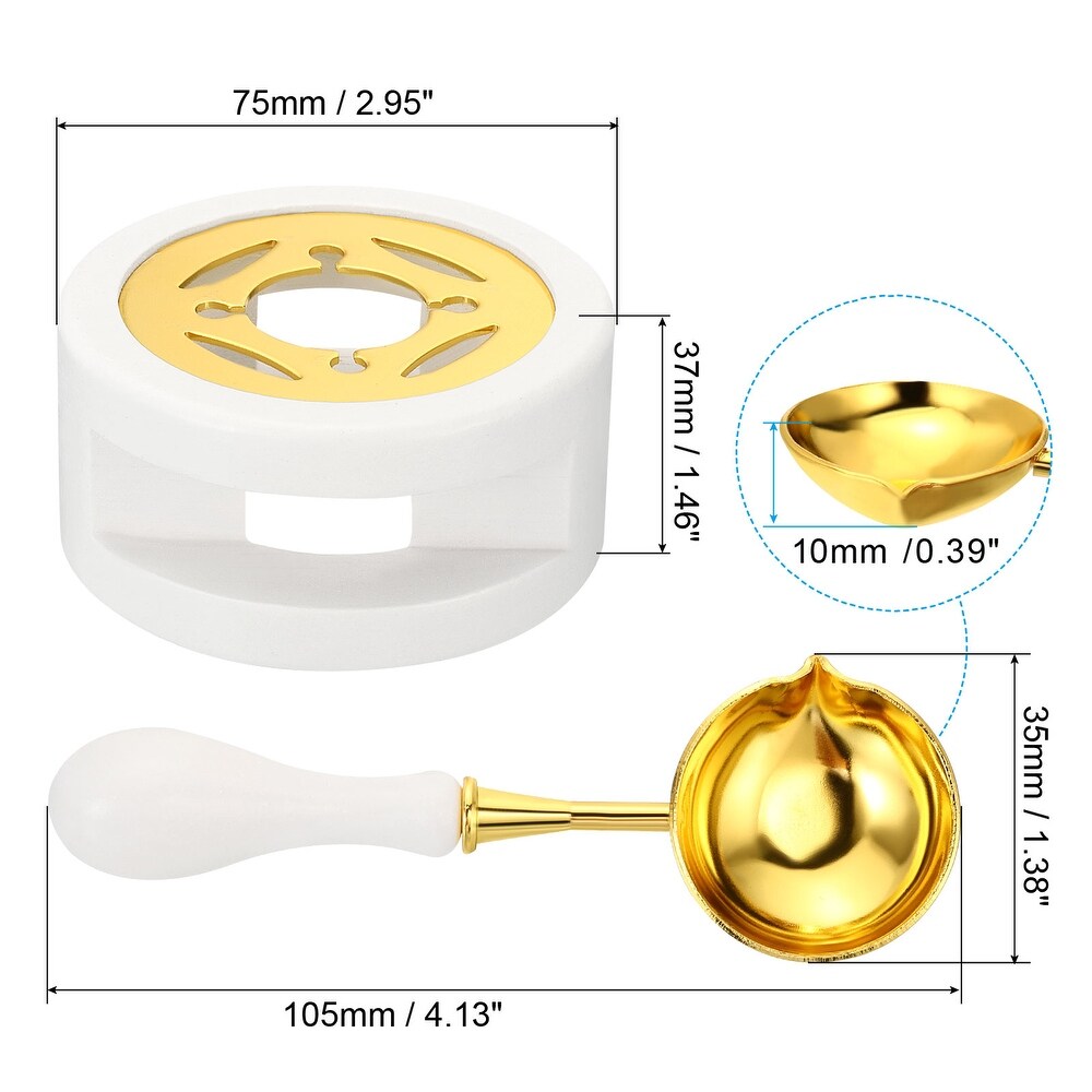 Wax Seal Warmer with Melting Spoon for Wax Sealing Stamp Envelope