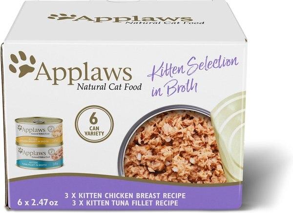 Applaws Kitten Variety Pack Wet Cat Food， 2.47-oz， case of 6