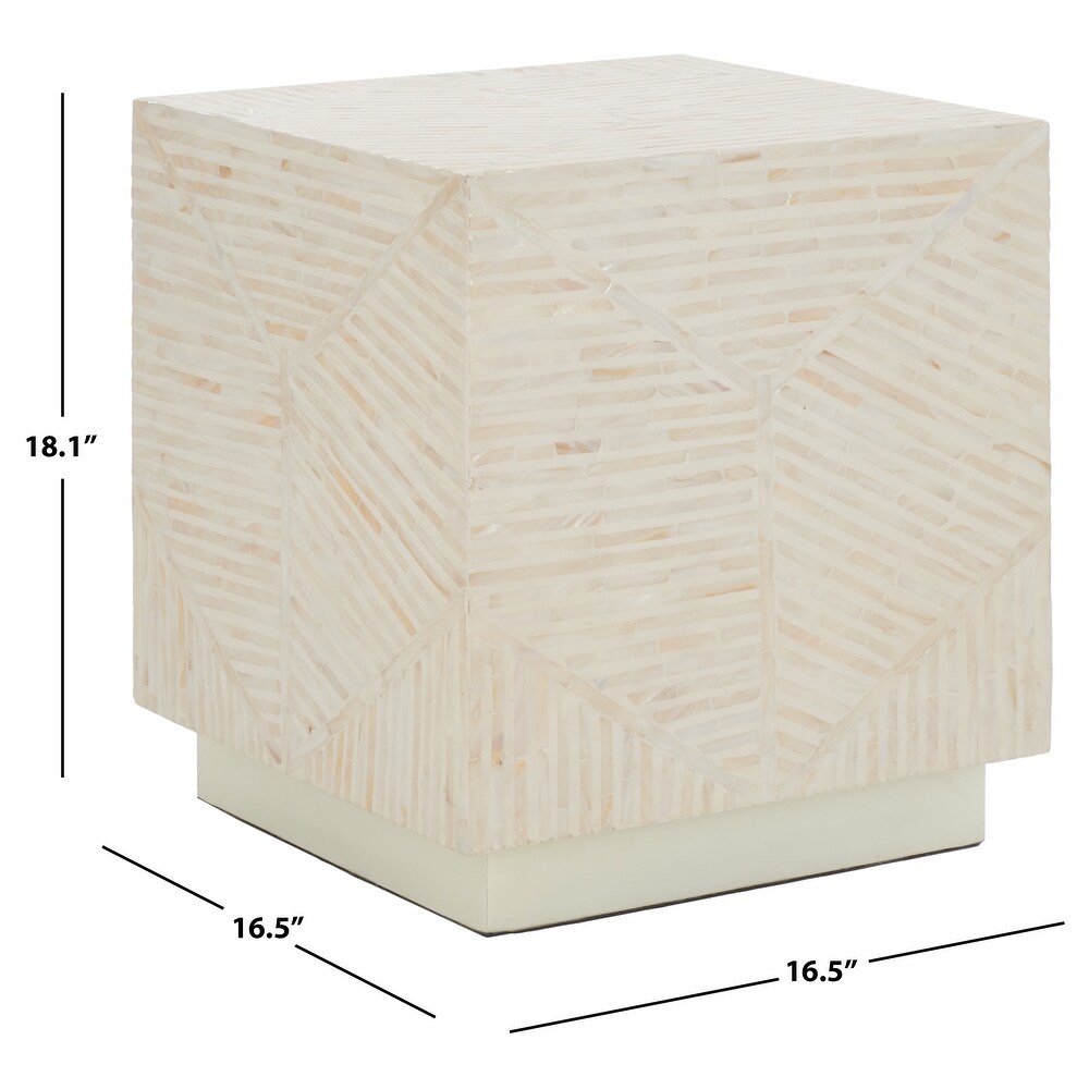 SAFAVIEH Home Collection Kiely Square Stool   17\