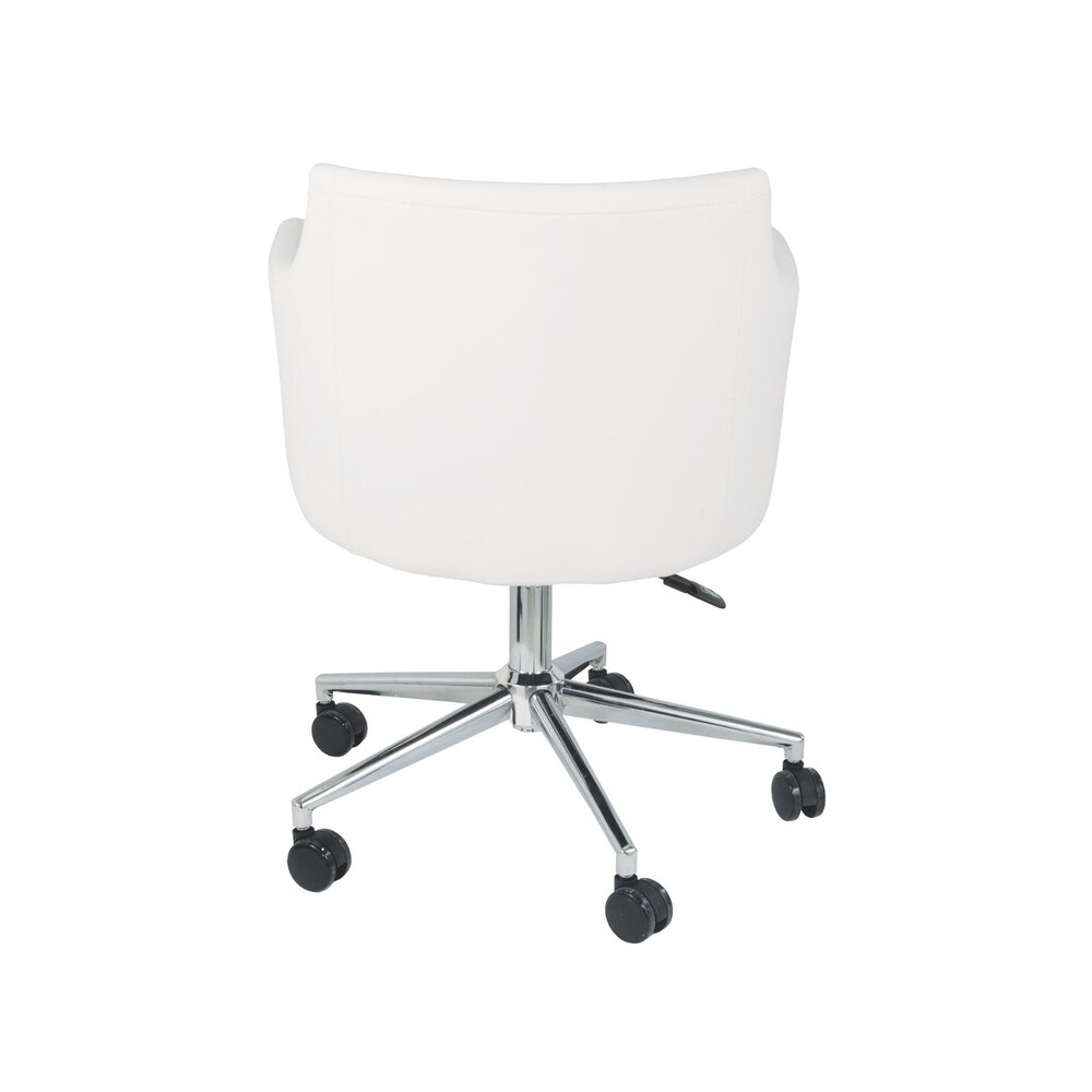 Signature Design by Ashley Baraga Contemporary Home Office Swivel Desk Chair White