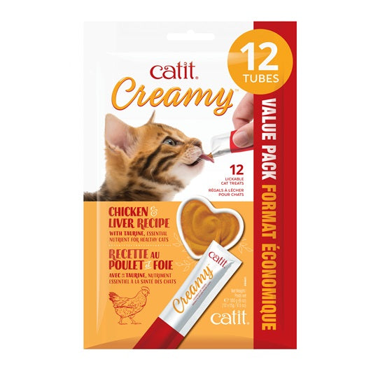 Catit Creamy Lickable Cat Treat Chicken  Liver