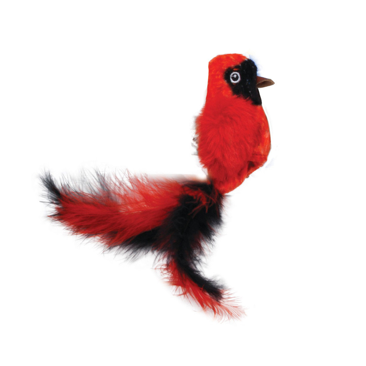 Turbo Life-like Red Bird Cat Toy