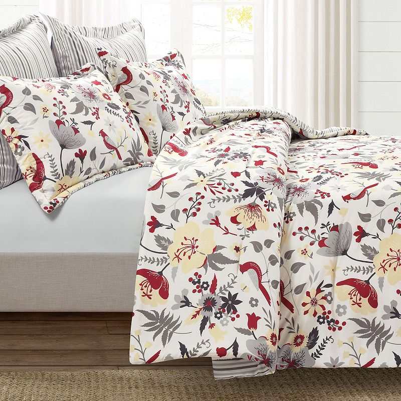 Lush Decor Blooming Garden Comforter Set with Shams