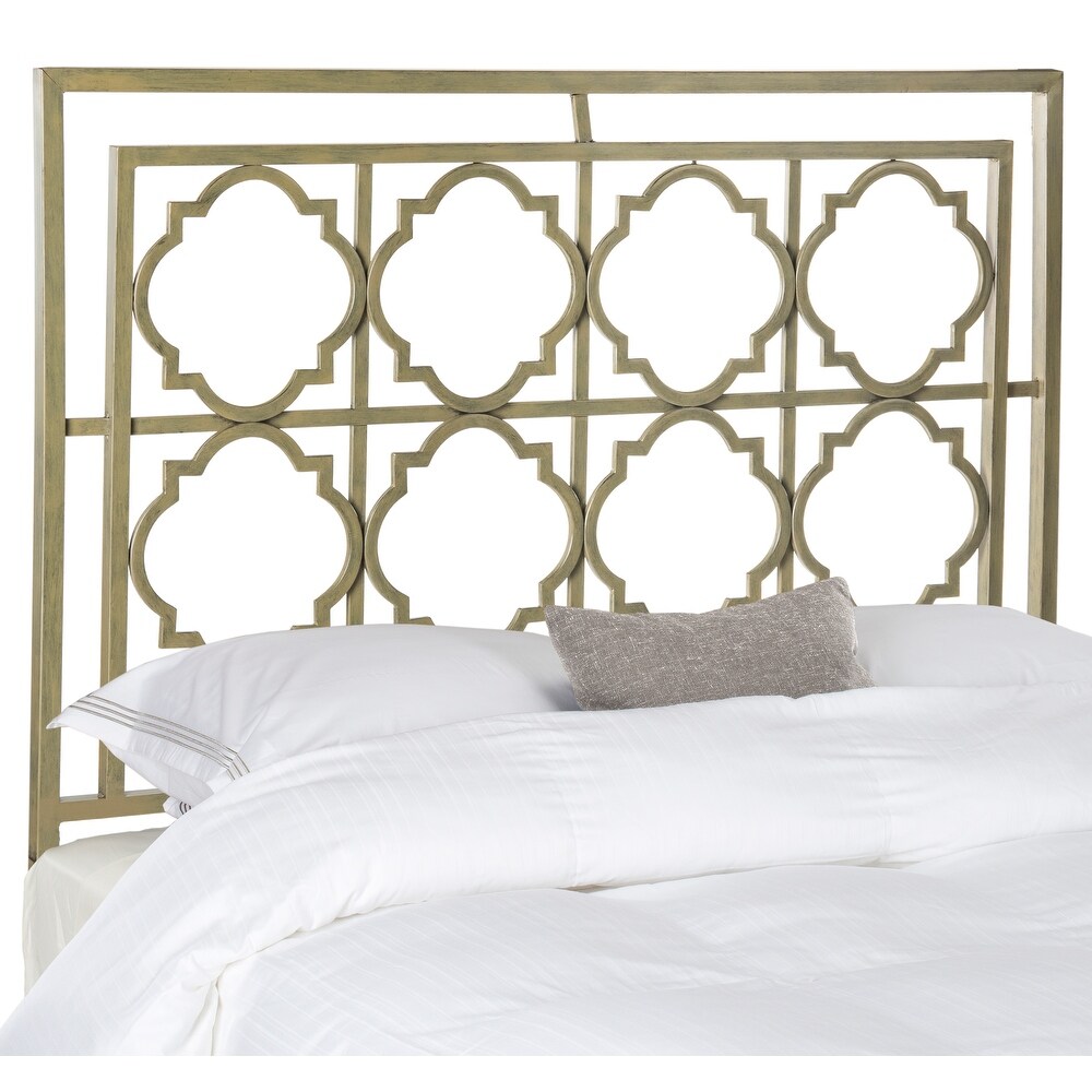 SAFAVIEH Silva Metal Silver French Queen Headboard