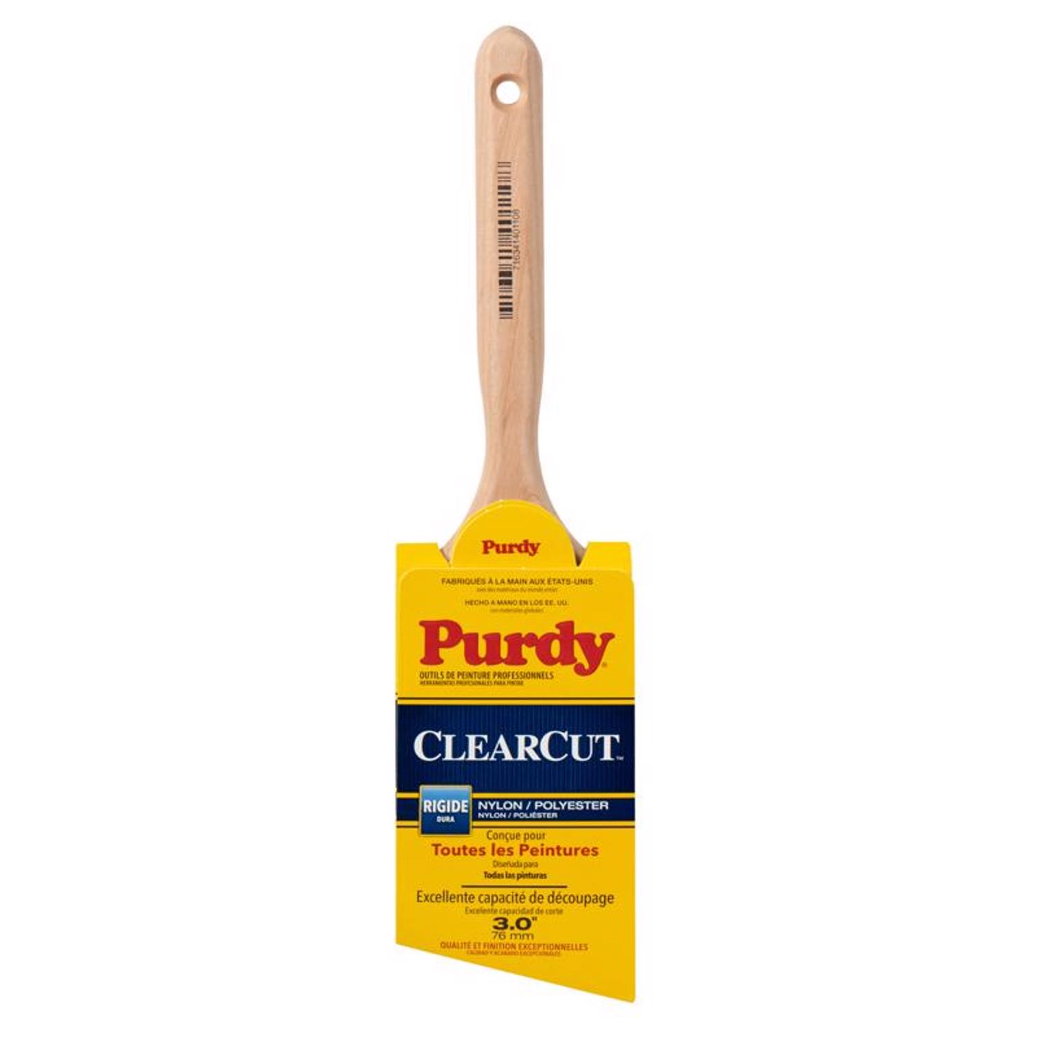 Purdy Clearcut Glide 3 in. Stiff Angle Trim Paint Brush