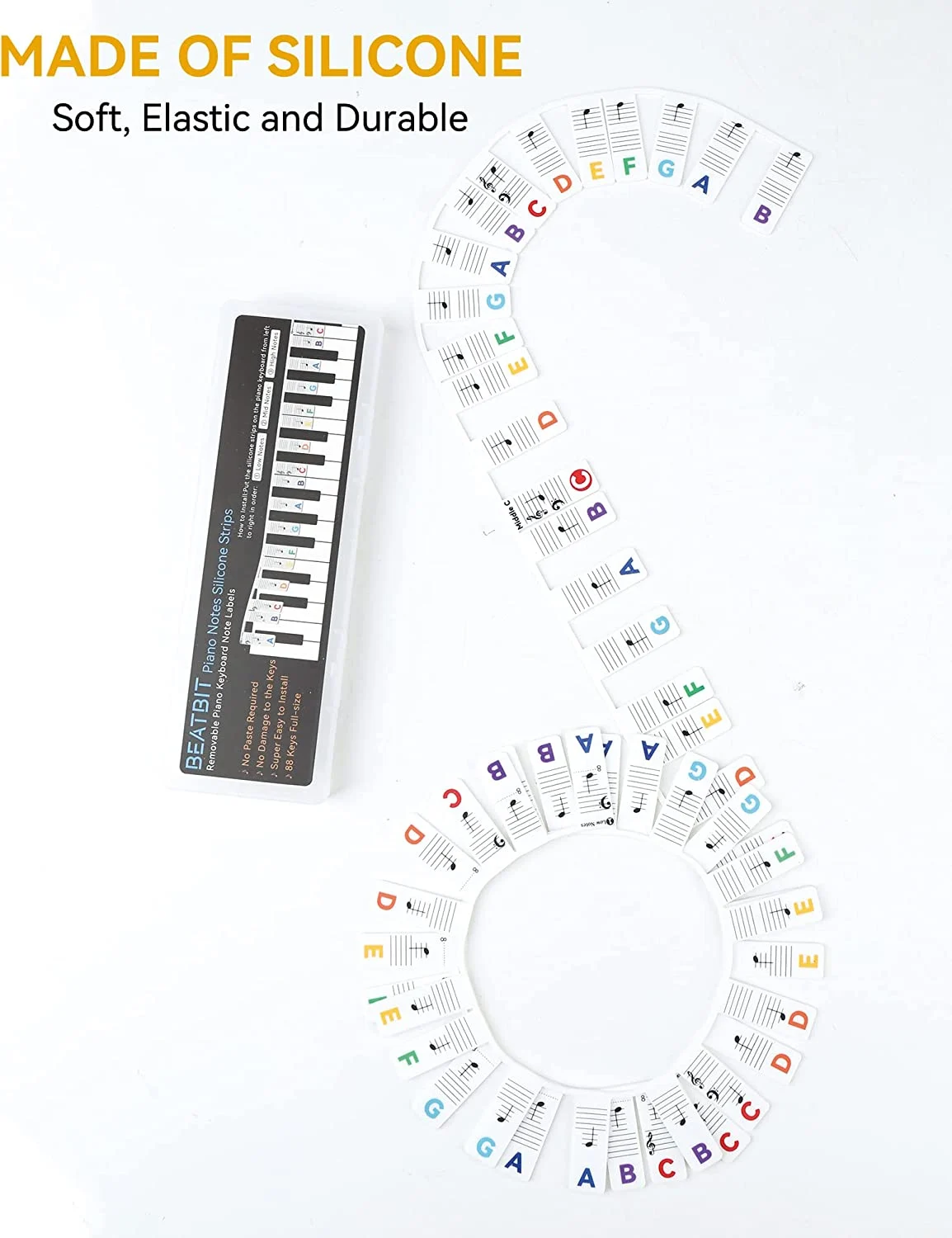 🎁  47% OFF🔥🔥--🎄Removable Piano Keyboard Note Labels