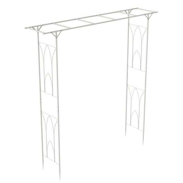 Metal Garden Pergola Archway Stand FIrm Wedding Ceremony Backdrop Rack