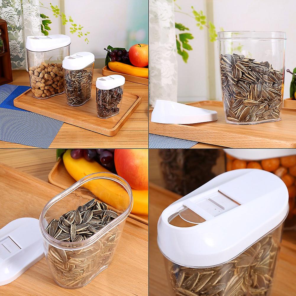 Set Of 5 Dry Food Storage Cereal Dispenser Pasta Food Container Box Kitchen Tool