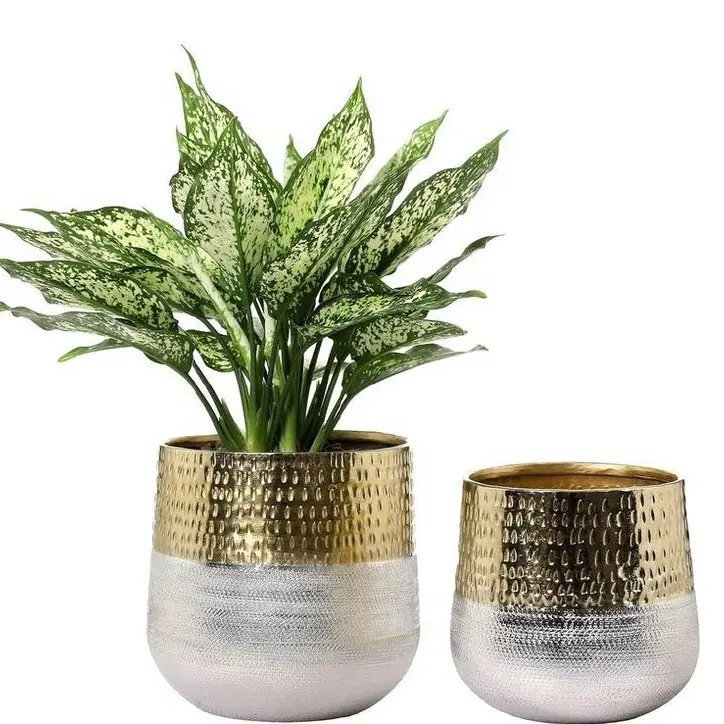 Outdoor Metal Planters for Garden Home Decorative Plant Flower Pot Luxury Floor Planter Made by India