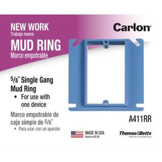 Carlon 1-Gang 58 in. PVC ENT Box Cover A411RR