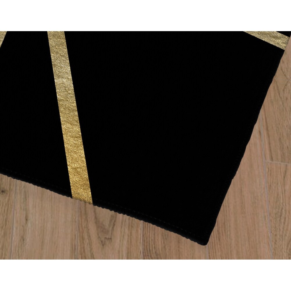 GEM BLACK   GOLD Outdoor Rug By Marina Gutierrez