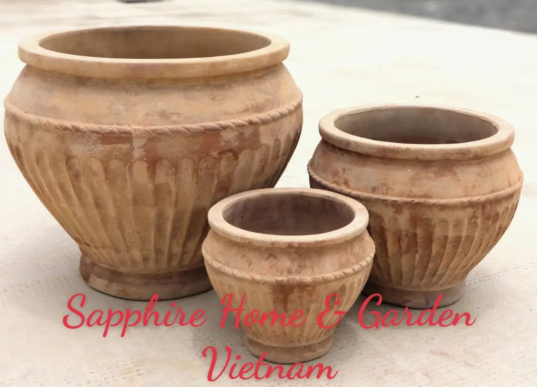 Antique Terracotta pots cheap pottery outdoor garden pots and planter antique terra flower pots for plants and garden center