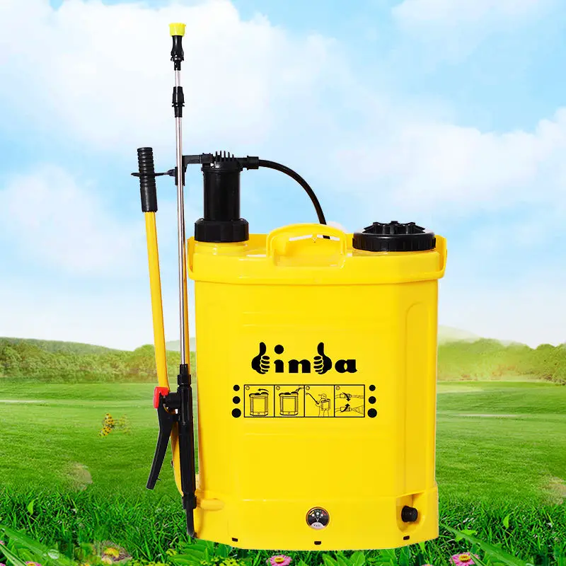 Newest Electric Backpack Battery Knapsack Sprayer Yellow 16L Knapsack Sprayer For Agriculture