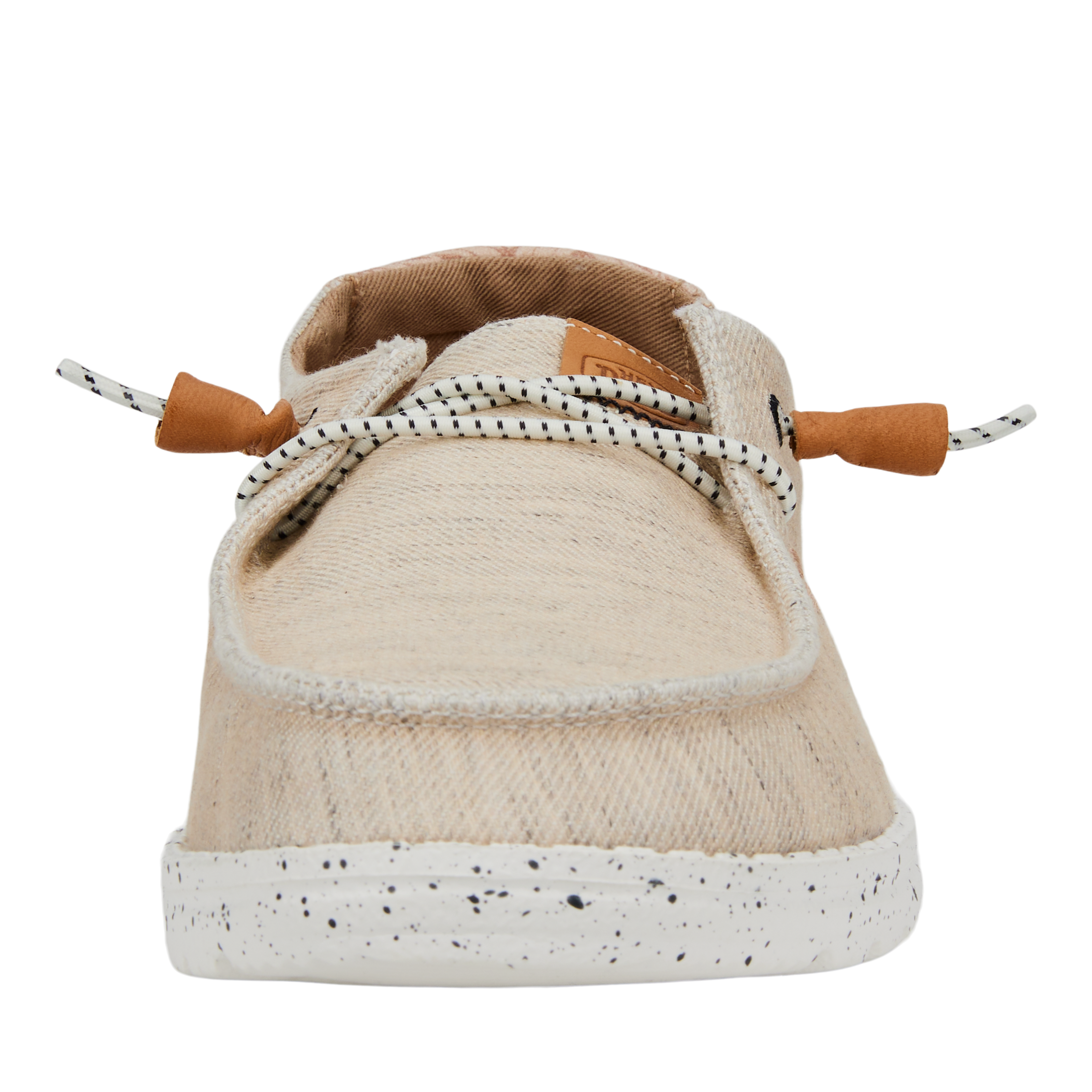 Wendy Heathered Slub Tropical - White
