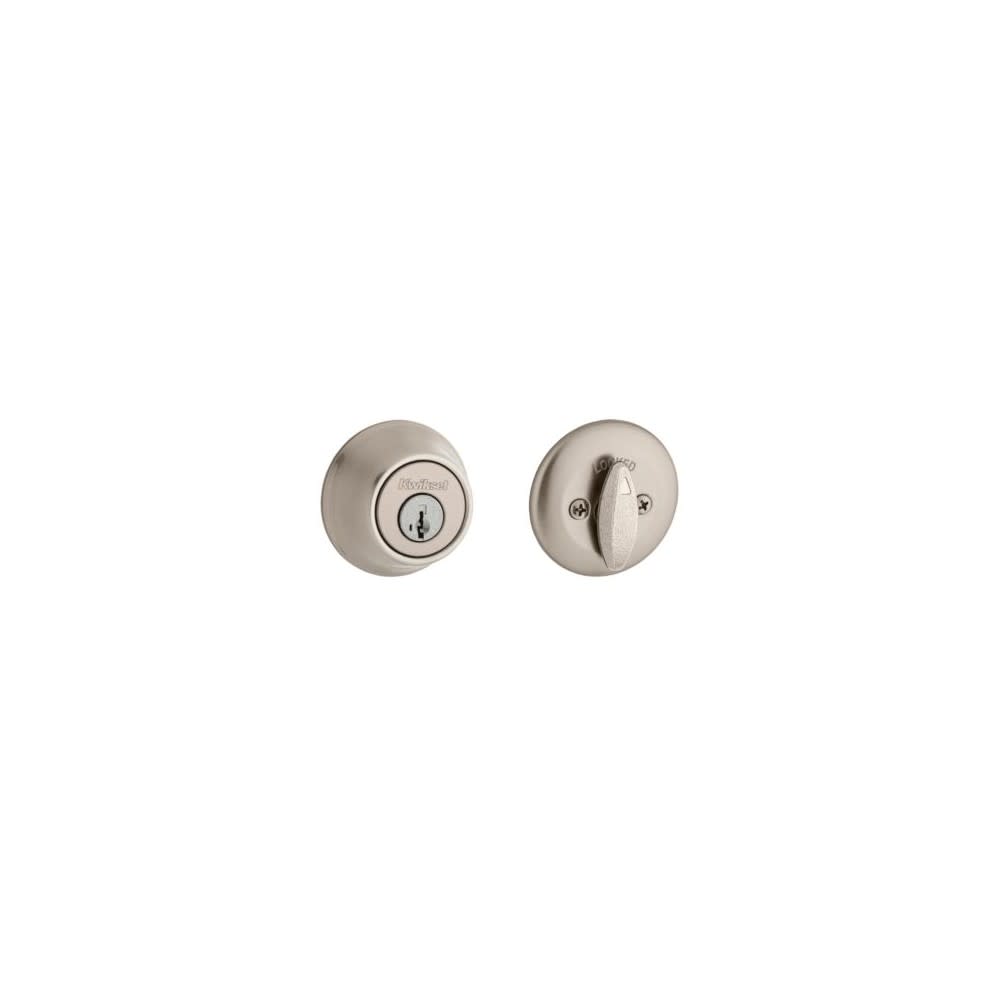 Kwikset SmartKey Door Deadbolt Satin Nickel Single Cylinder ;