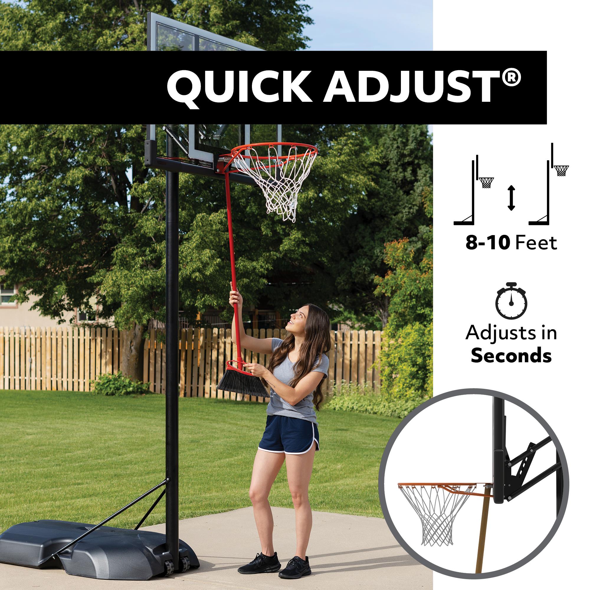 Lifetime Adjustable Portable Basketball Hoop (44-Inch Polycarbonate) - 90023