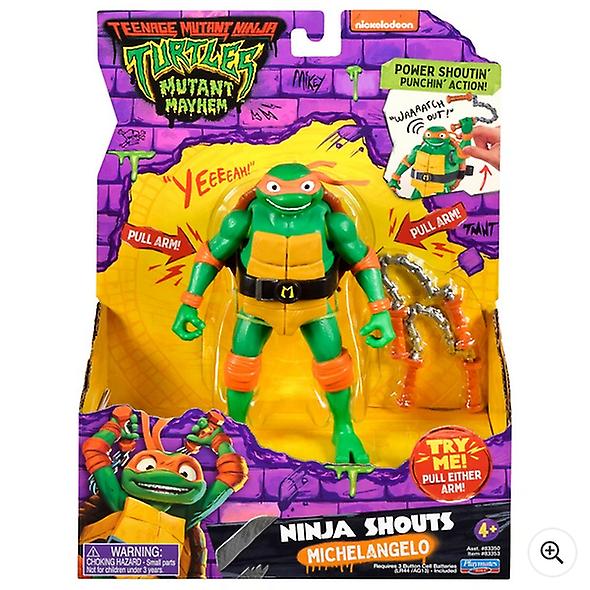 Teenage mutant ninja turtles: mutant mayhem - ninja shouts figure michelangelo