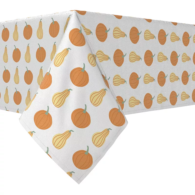 Rectangular Tablecloth， 100% Cotton， 52x84， Pastel Pumpkins