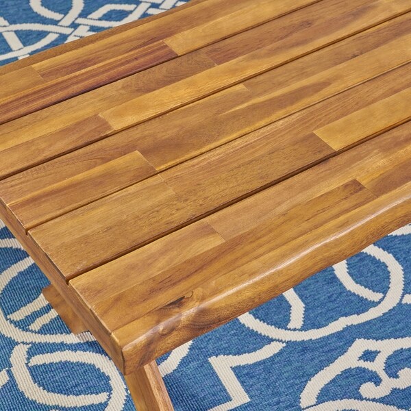 Eaglewood Outdoor Acacia Wood Coffee Table by Christopher Knight Home