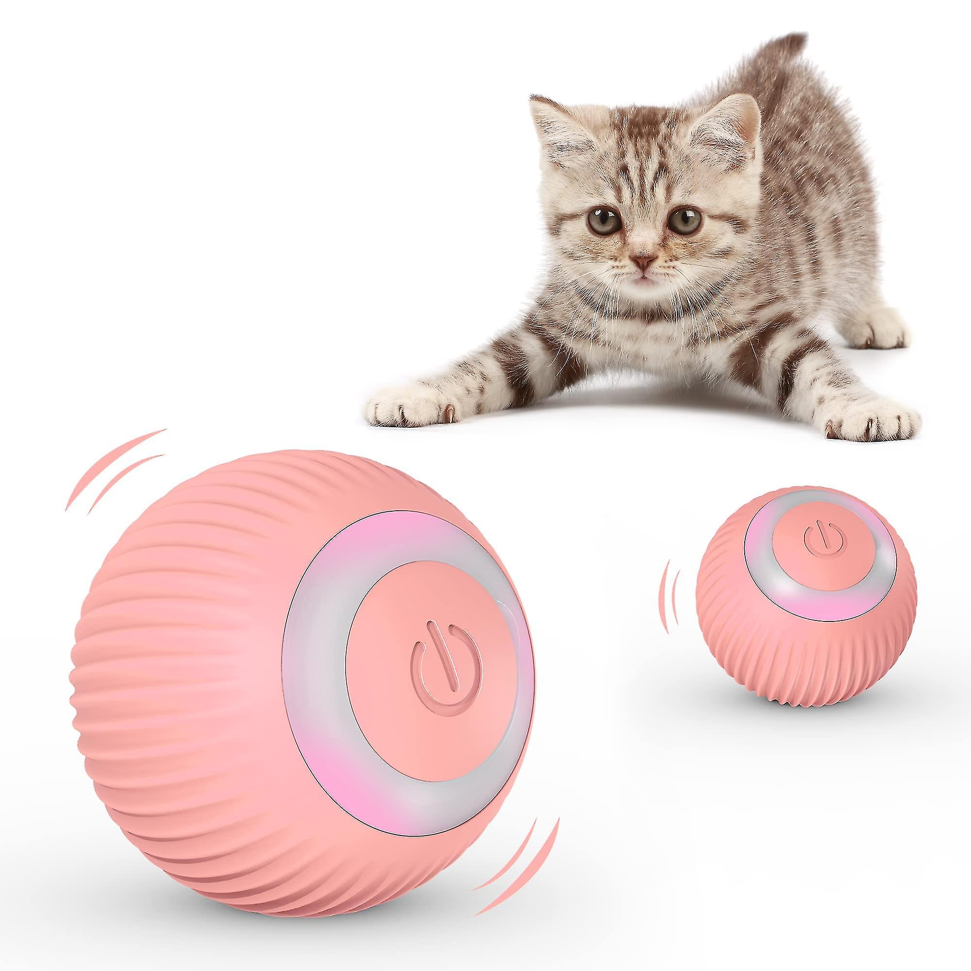 Cat Ball With Electric Led Two Cat Toy Interactive Cat Toy 360 De -rotating Ball Recharable Interactive Ball