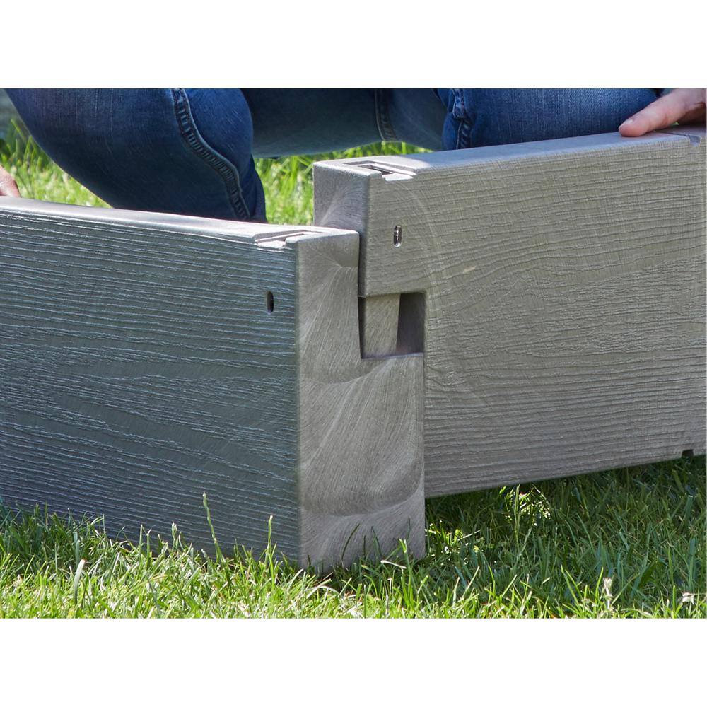 Exaco 51 in. W x 24 in. D x 39.75 in. H Timber Raised Bed with Cold Frame Timber