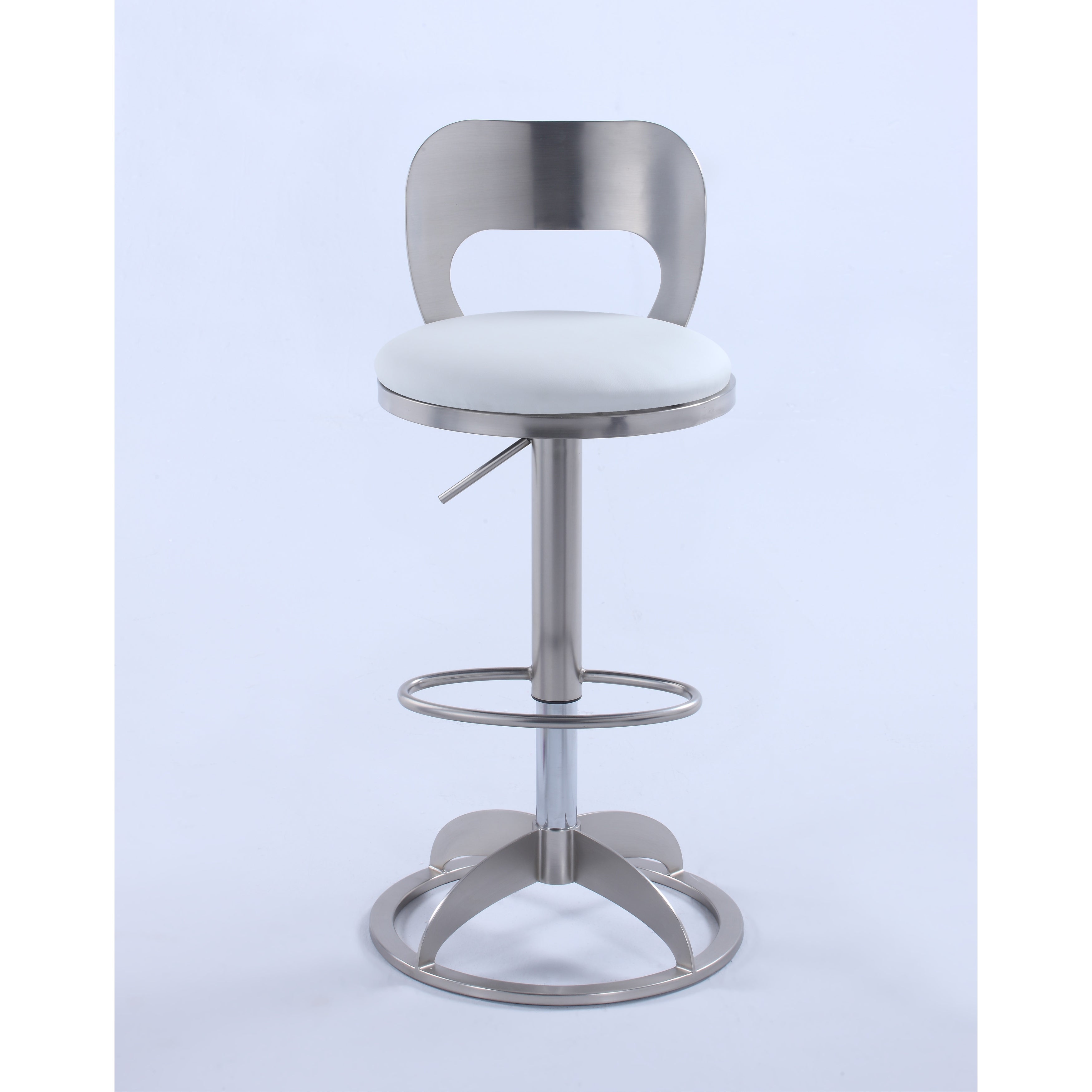 Somette MEI Oval Metal-Back Adjustable Height Stool