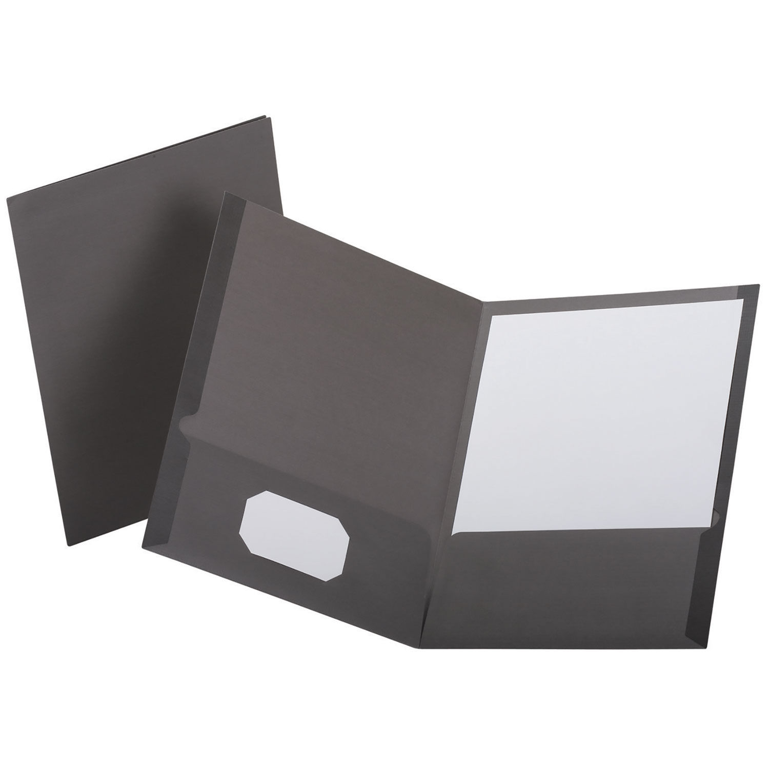 Linen Finish Twin Pocket Folders by Oxfordandtrade; OXF53405