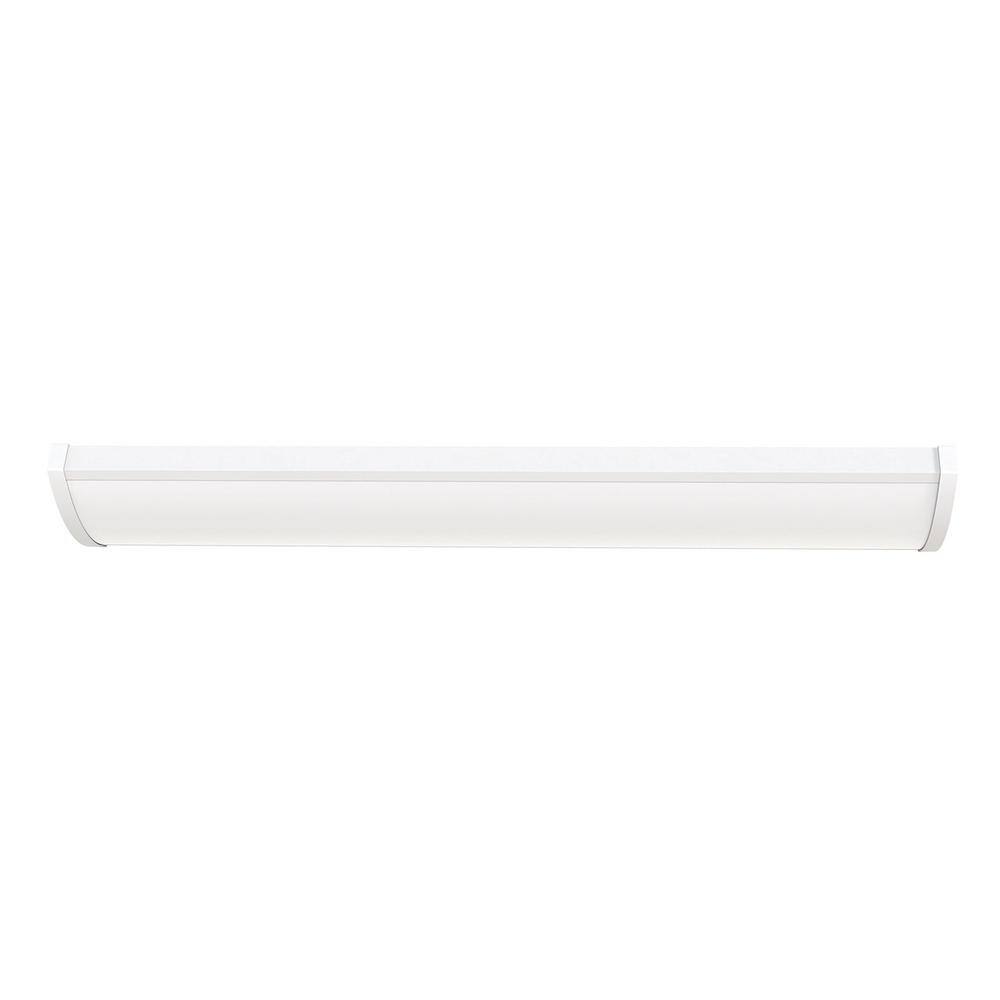 Lithonia Lighting 4 ft. 400050006000 Lumens Integrated LED Triac Dimming White Wraparound Light Switchable Color Temperature FML4W 48 ALO6 8SWW2 TD