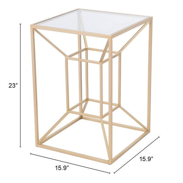 Canyon Side Table Gold - 15.9