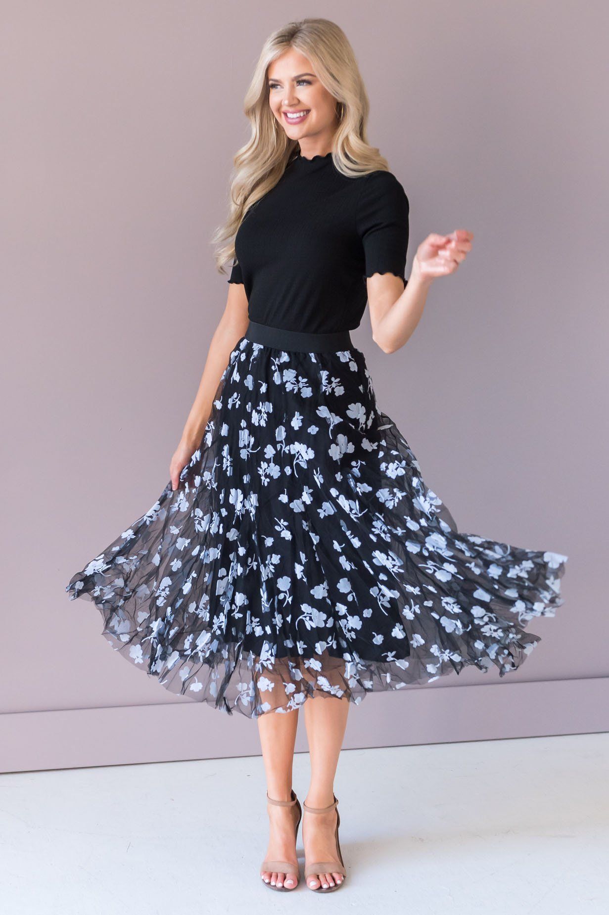 Forever Love Song Modest Tulle Skirt