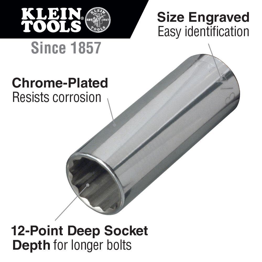 13/16 Deep 12-Pt Socket 1/2 Drive ;