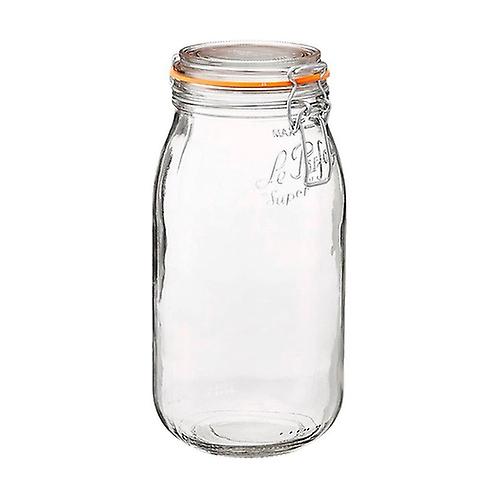 Round airtight glass jar 3000ml (10cm ?) 1 unit