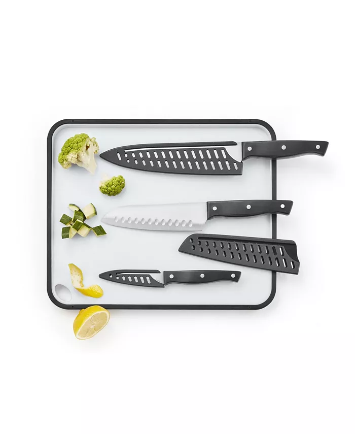 The Cellar 7-Pc. Kitchen Knife Sheath and Board Set