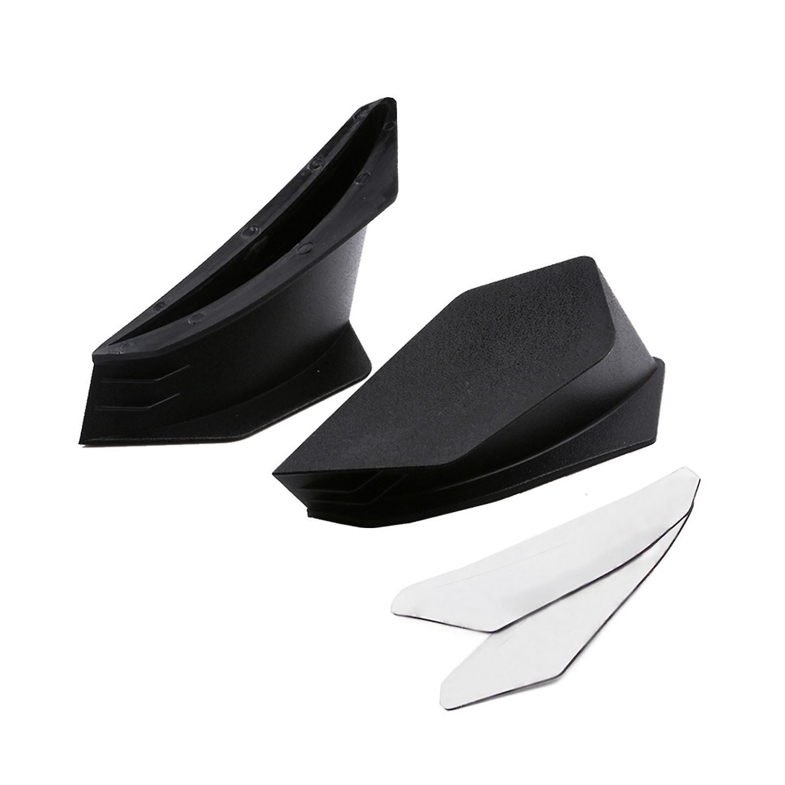 Black Motorcycle Wing Aerodynamic Winglet Kit Dynamic Spoiler Replacement For Honda Suzuki Yamaha Kawasaki Bmw