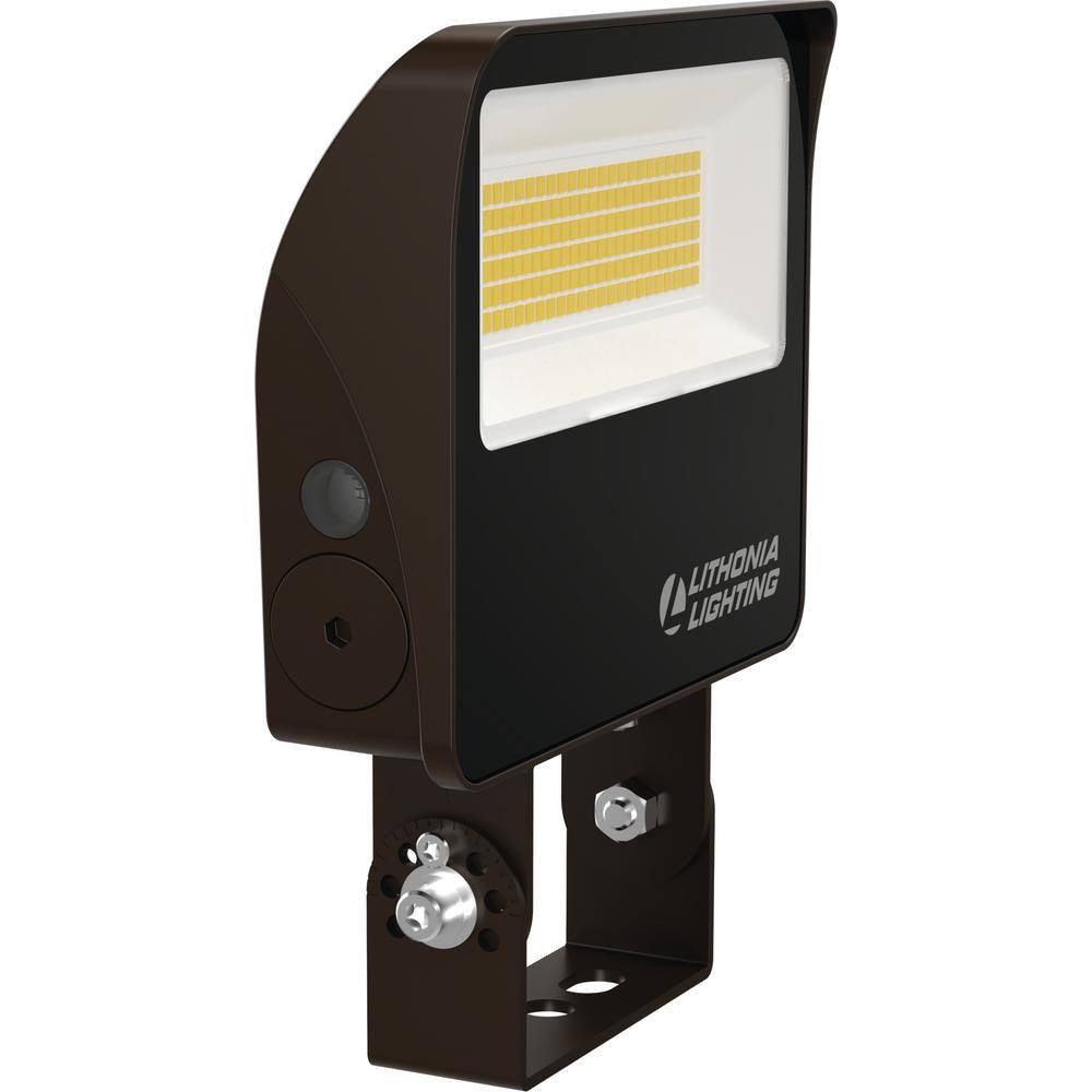 Lithonia Lighting Contractor Select ESXF2 Bronze Outdoor Integrated LED Flood Light with Switchable Lumens and CCT ESXF2 ALO SWW2 KY DDB M2