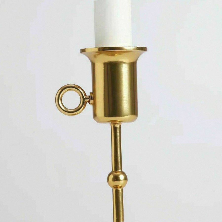 IKEA STRALA LED Brass Candle Holder 12 Candlestick Welcoming Warm White Light 004.740.32