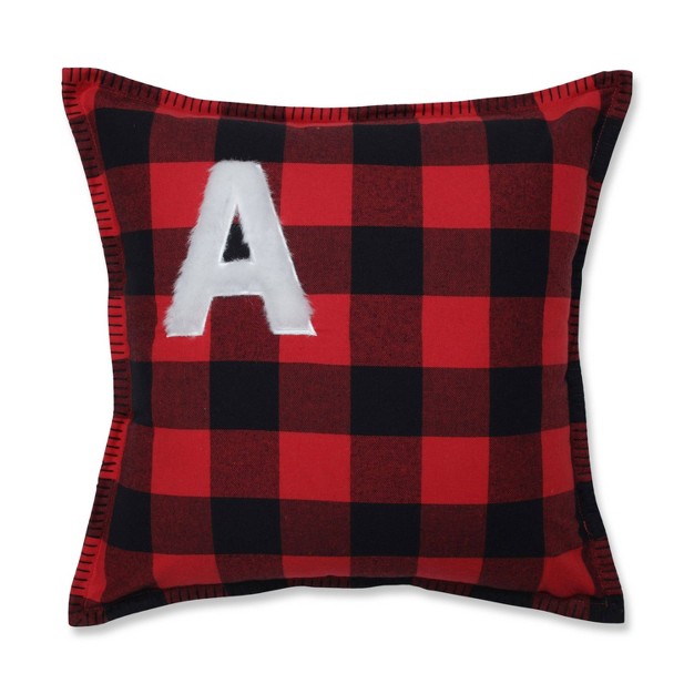 Indoor Christmas Buffalo Plaid A Square 16 5 inch Throw Pillow Pillow Perfect