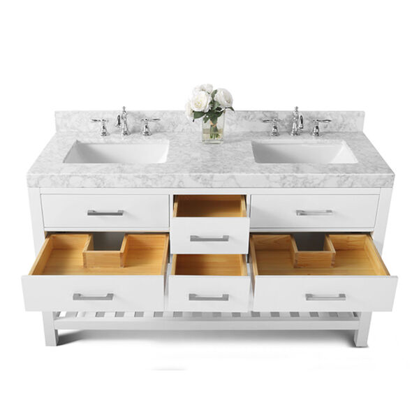 Elizabeth White 60-Inch Vanity Console