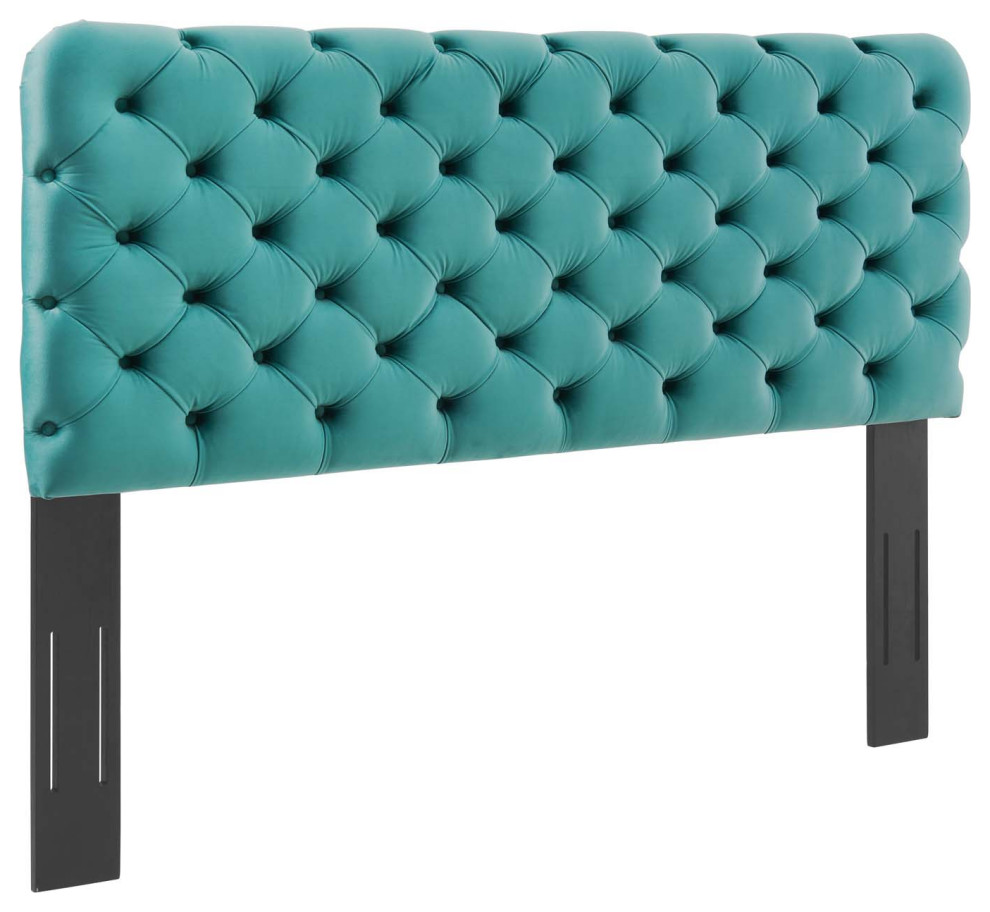 Lizzy Tufted Twin Performance Velvet Headboard   Contemporary   Headboards   by Modway  Houzz